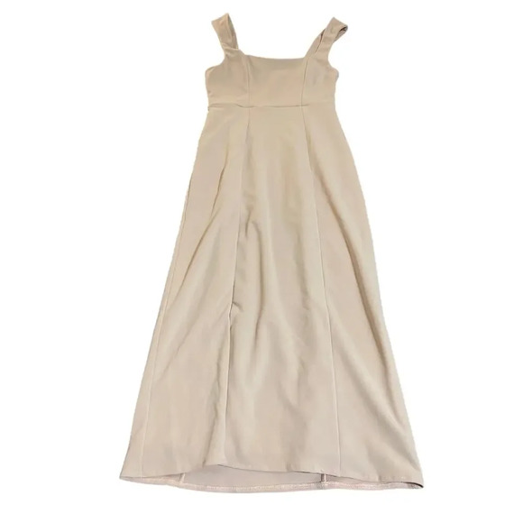 NWT Show Me Your MuMu Eden Midi‎ Dress Size Medium Dusty Blush Stretch Pink - Picture 3 of 10